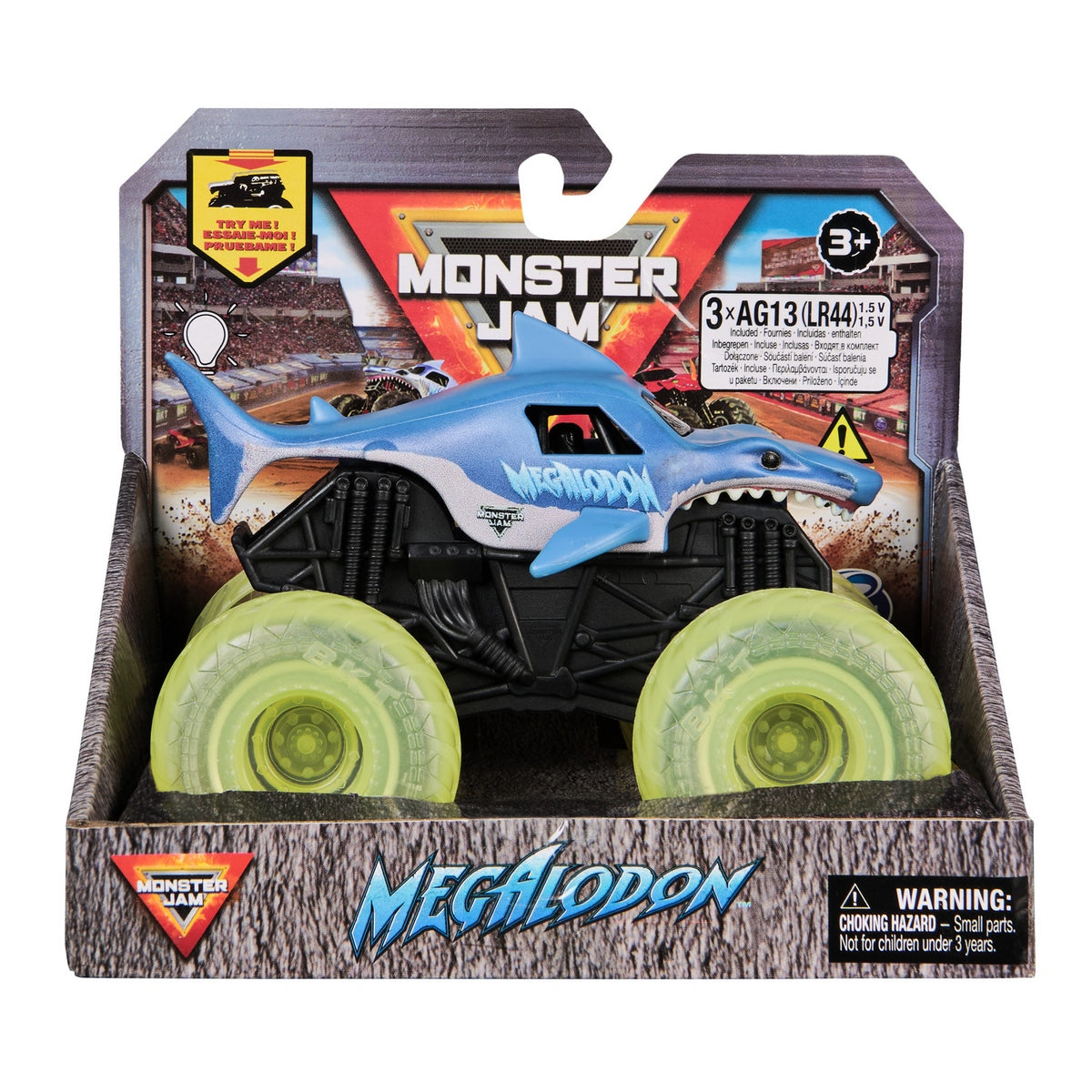 Monster Jam Vehiculo Con Luz 1:43 - Megadolon